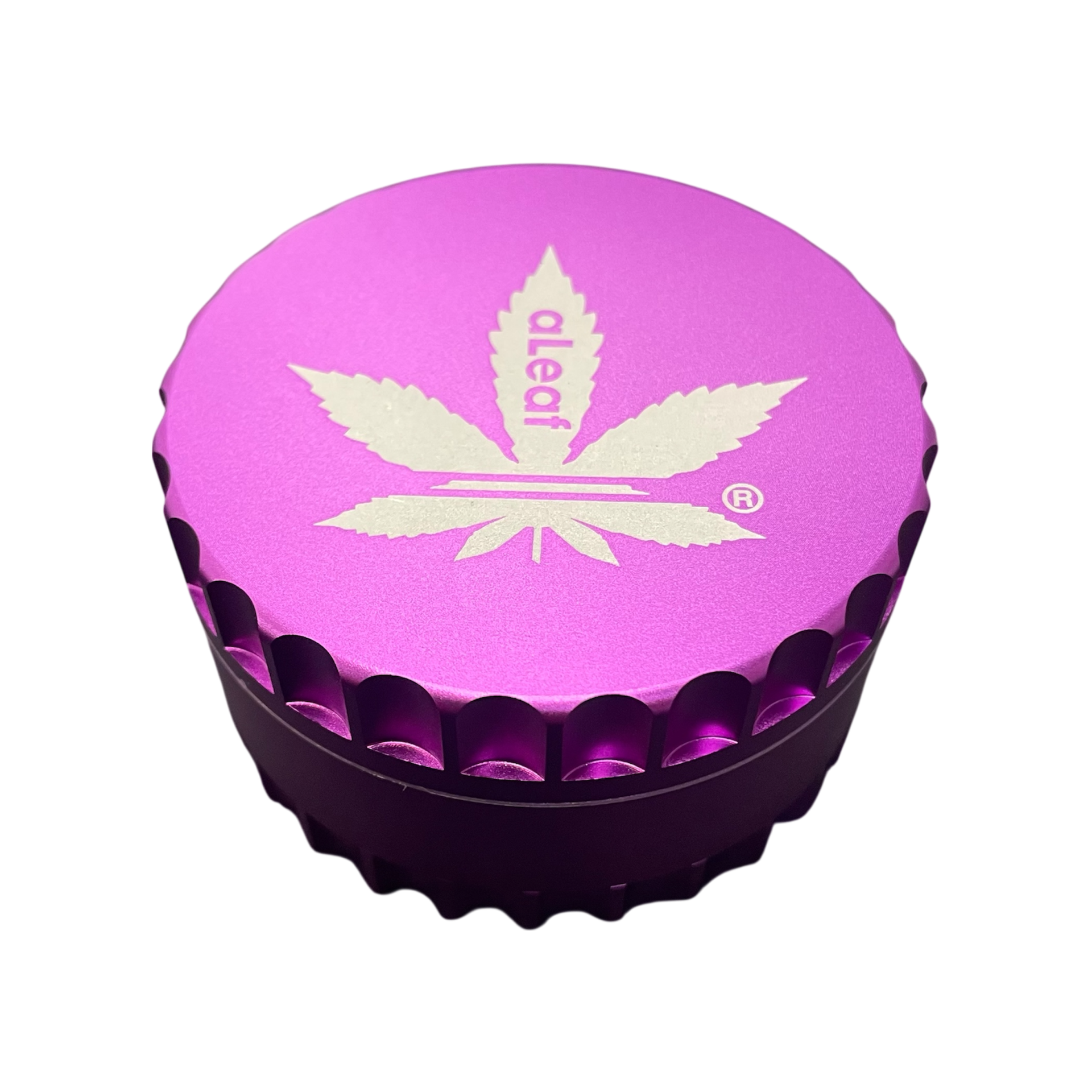 AL ALEAF 75mm Ridged 4pc Grinder / Purple